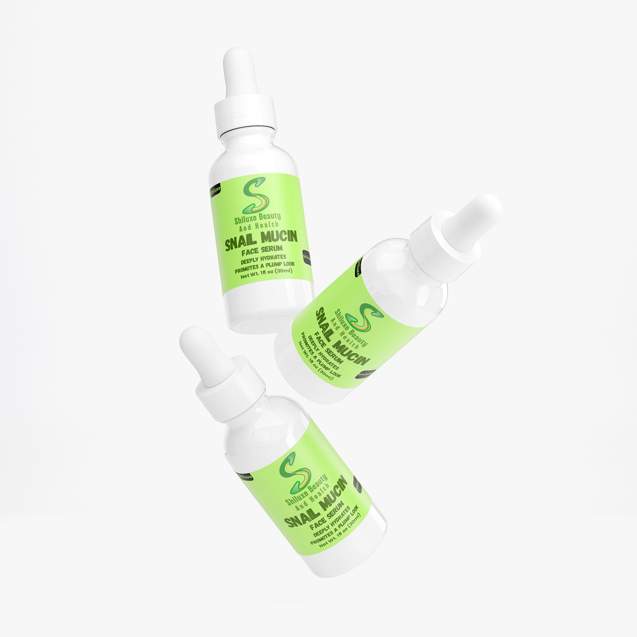 Snail Mucin Face Serum, with Hydrolyzed Collagen & Hyaluronic For Men & Women, All Skin Types, Made in The USA, 1 fl Oz